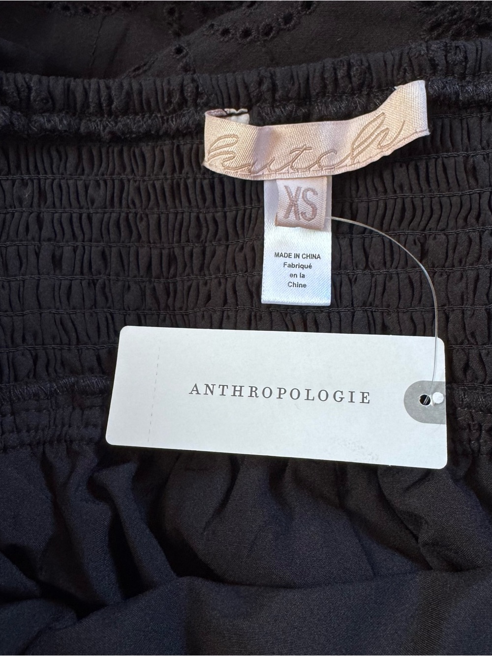 Anthropologie Elegant Black One-Shoulder Palazzo - One Piece with Bow,size XS - Picture 14 of 15